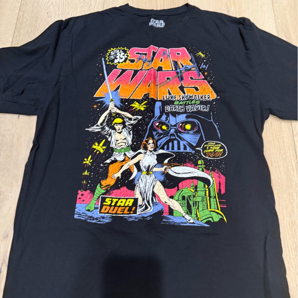 Star Wars Black Crew Neck Shirt large